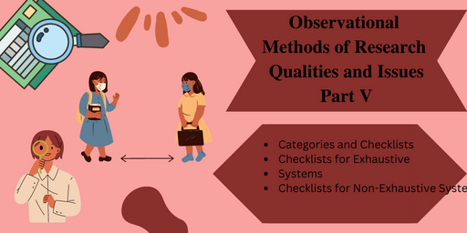 Methods of Research Observational Methods (V)