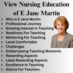 View Nursing Education of E Jane Martin