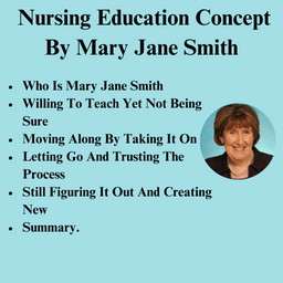 Nursing Education Concept By Mary Jane Smith