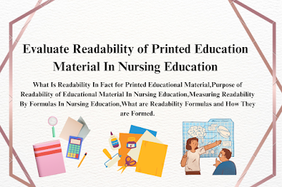 Readability of Printed Education Material In Nursing