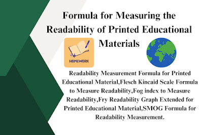 Measuring the Readability of Printed Educational Materials