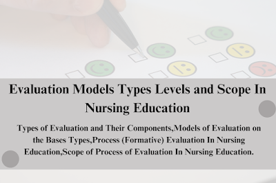 Evaluation Models Types Levels and Scope In Nursing Education