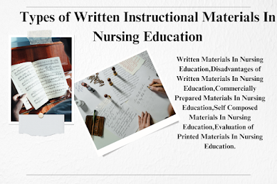 Written Instructional Materials In Nursing Education