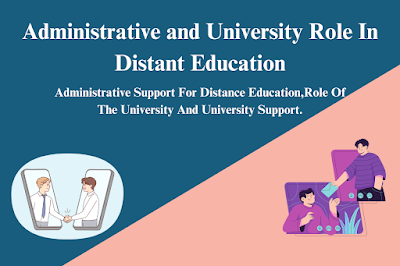 University Role In Distant Education