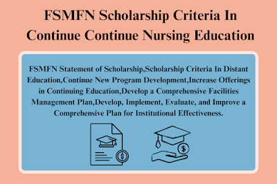 FSMFN Scholarship Criteria In Continue Continue Nursing