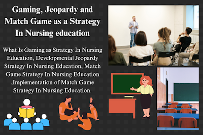 Gaming, Jeopardy and Match Game as a Strategy In Nursing education