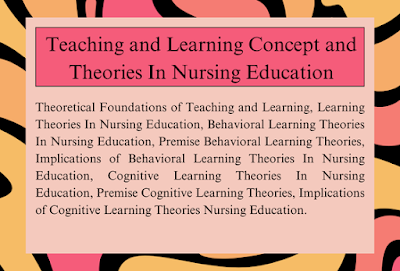 Concept and Theories In Nursing Education