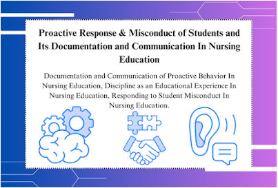 Proactive Response & Misconduct of Students and Its Documentation and Communication In Nursing Education