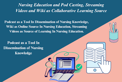 Pod Casting, Streaming Videos and Wiki as Collaborative Learning Source In Nursing Education