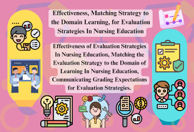 Effectiveness, Matching Strategy to the Domain Learning, for Evaluation Strategies In Nursing Education