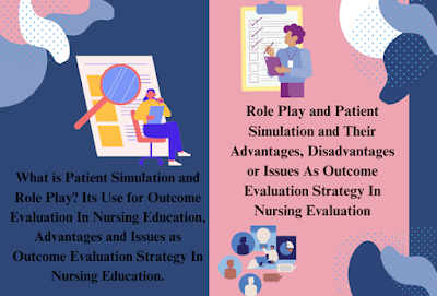 Role Play and Patient Simulation and Their Advantages, Disadvantages or Issues As Outcome Evaluation Strategy In Nursing Evaluation