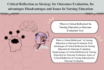 Critical Reflection as Strategy for Outcomes Evaluation, Its advantages Disadvantages and Issues In Nursing Education