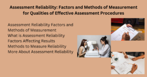 Assessment Reliability Factors and Methods of Measurement for Qualities ...