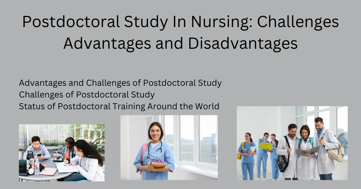 Postdoctoral Study In Nursing: Challenges Advantages and Disadvantages