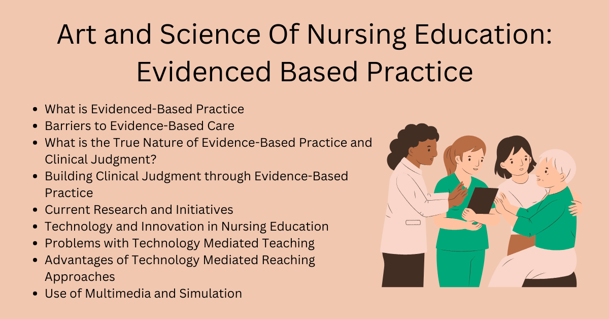 Art and Science Of Nursing Education: Evidenced Based Practice