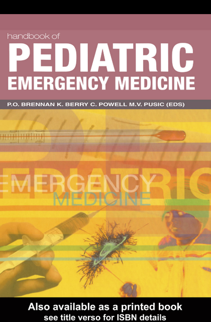 Handbook of PEDIATRIC EMERGENCY MEDICINE