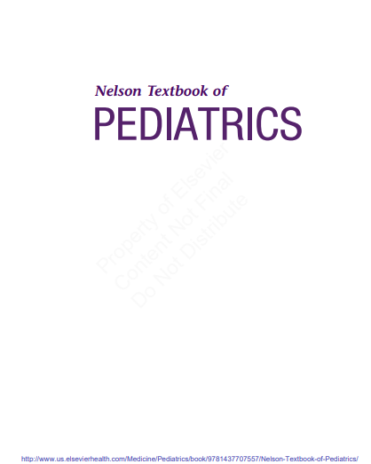 Nelson Textbook of PEDIATRICS