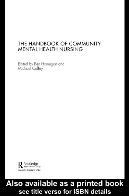 The Handbook of Community Mental Health Nursing