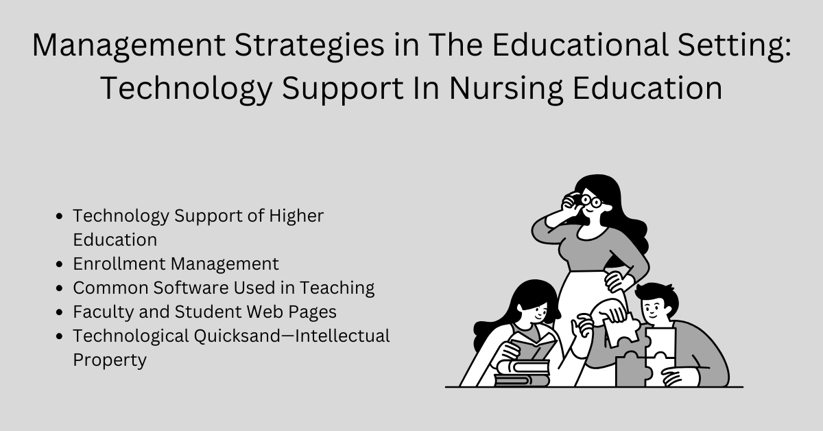 Management Strategies in The Educational Setting: Technology Support In Nursing Education