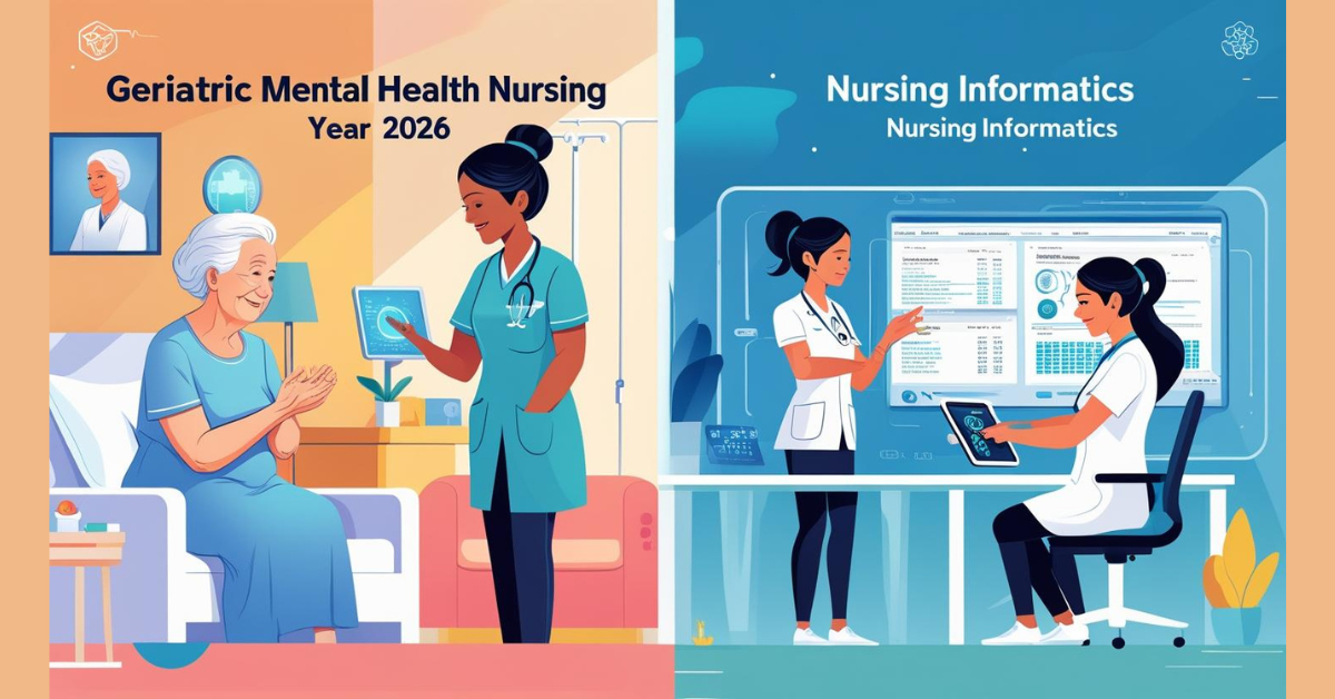 What is Specialized Fields in Nursing Geriatric Mental Health and Informatics in 2026.