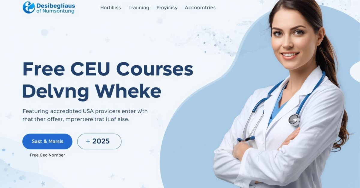 The Free CEU Courses for Nurses Accredited USA Providers 2025