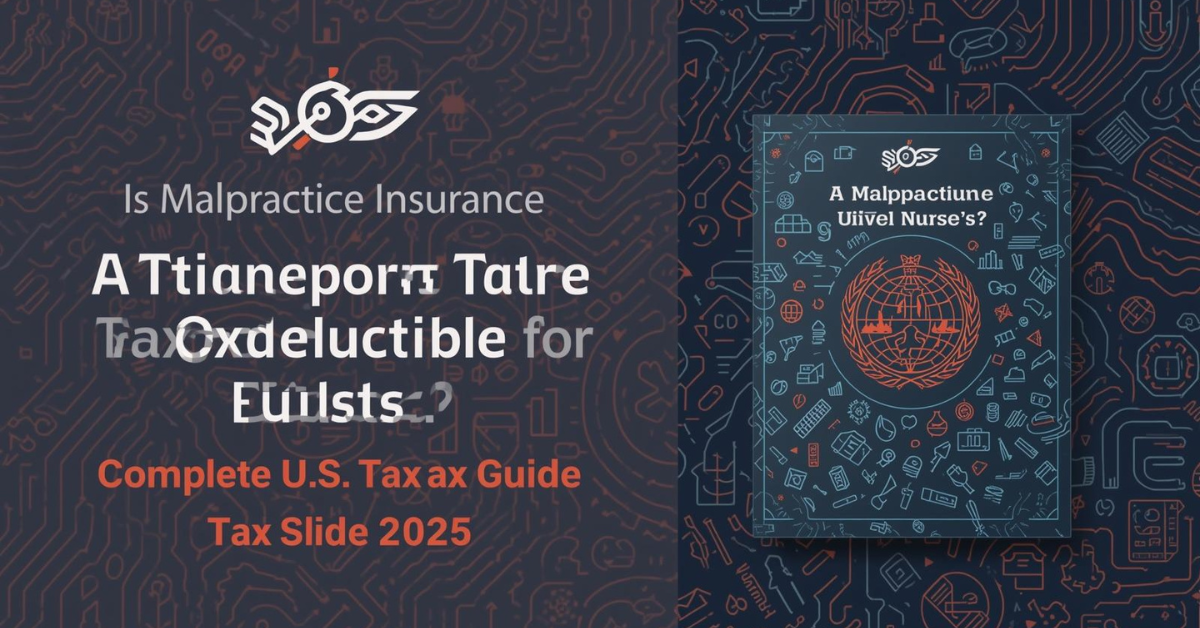 How Is Malpractice Insurance Tax Deductible for Nurses? Complete U.S. Tax Guide (2025)