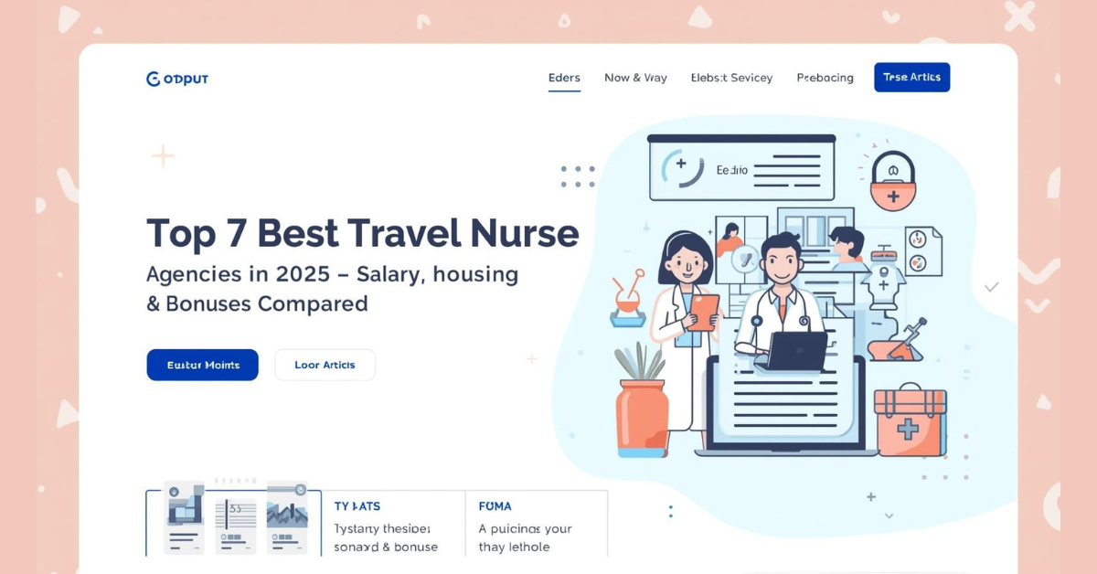 The Top 7 Best Travel Nurse Agencies in 2025 Salary, Housing & Bonuses Compared