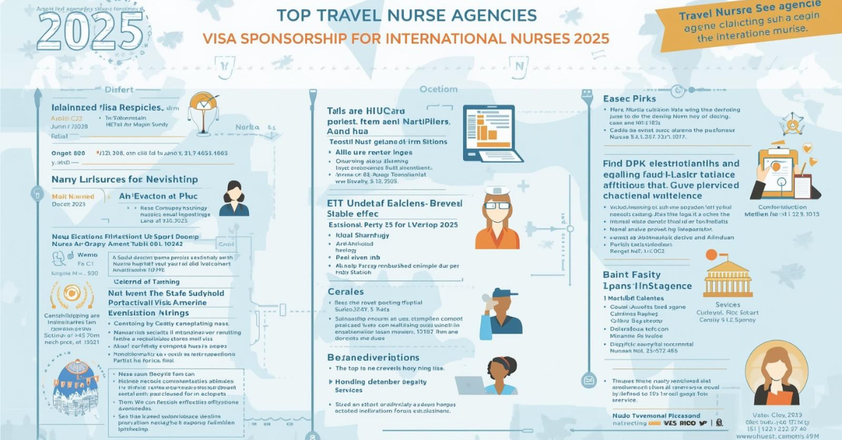 The Top Travel Nurse Agencies That Offer Visa Sponsorship for International Nurses in 2025