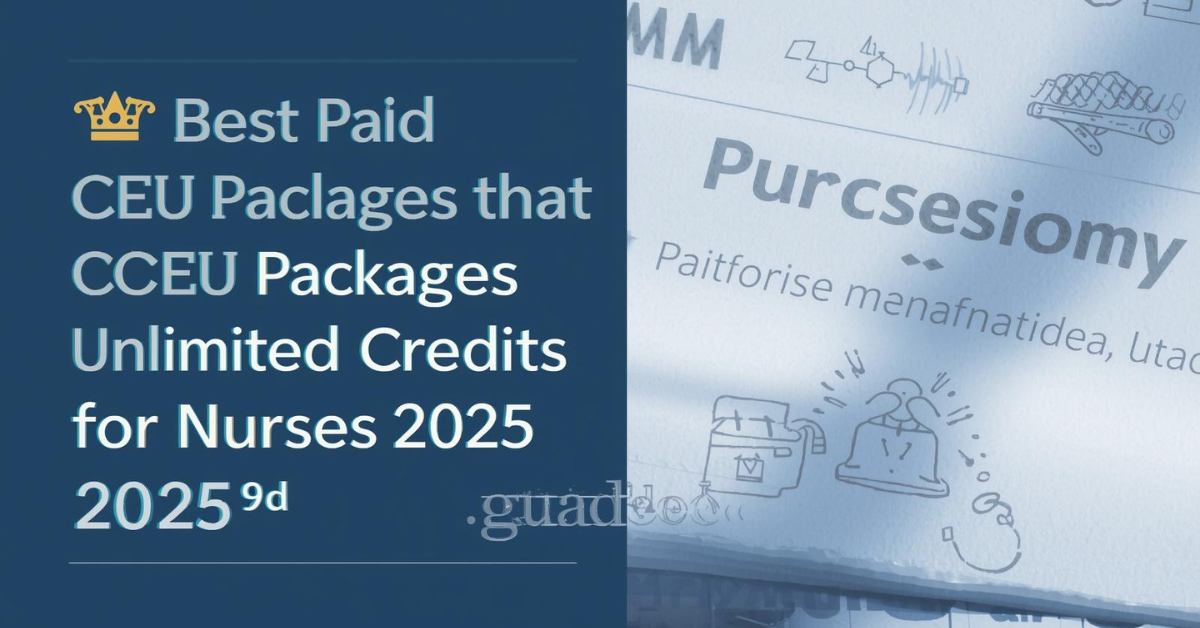 Best Paid CEU Packages That Offer Unlimited Credits for Nurses (2025 Guide)