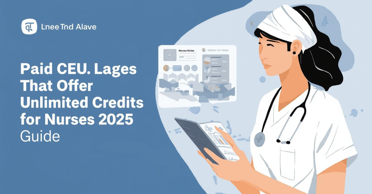 Best Paid CEU Packages That Offer Unlimited Credits for Nurses (2025 Guide).