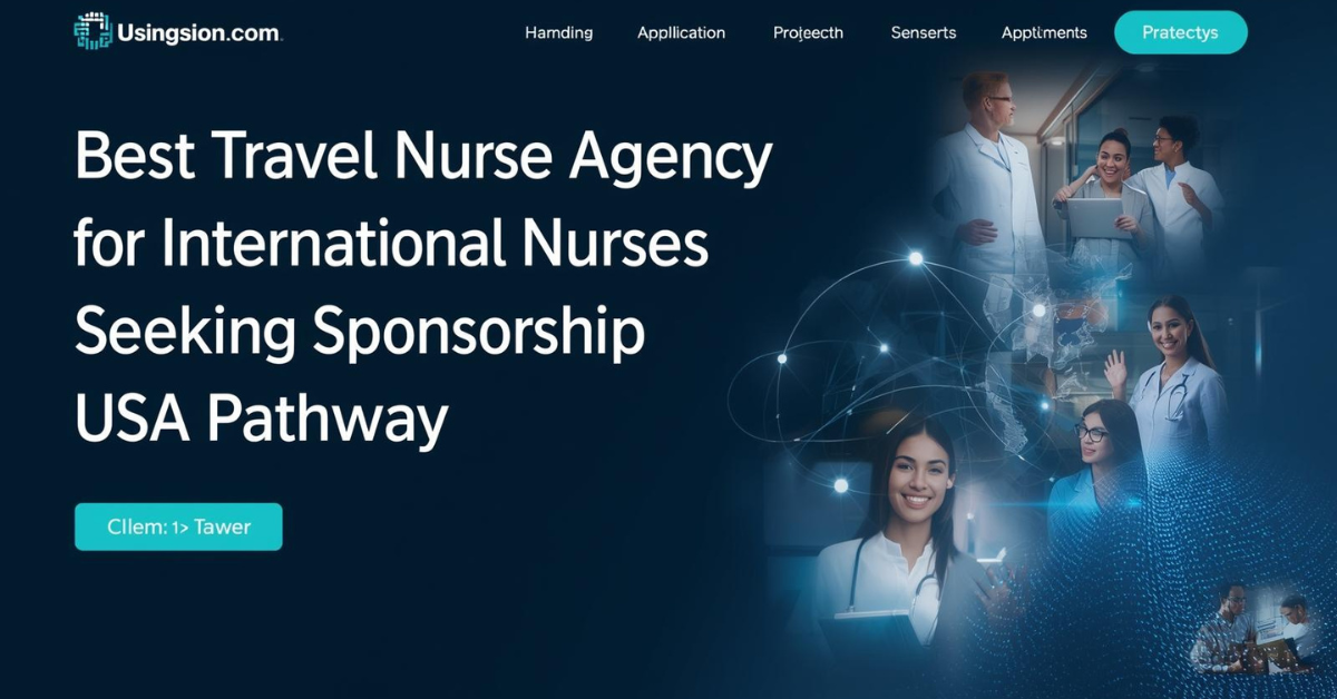 Best Travel Nurse Agency for International Nurses Seeking Sponsorship (USA Pathway).
