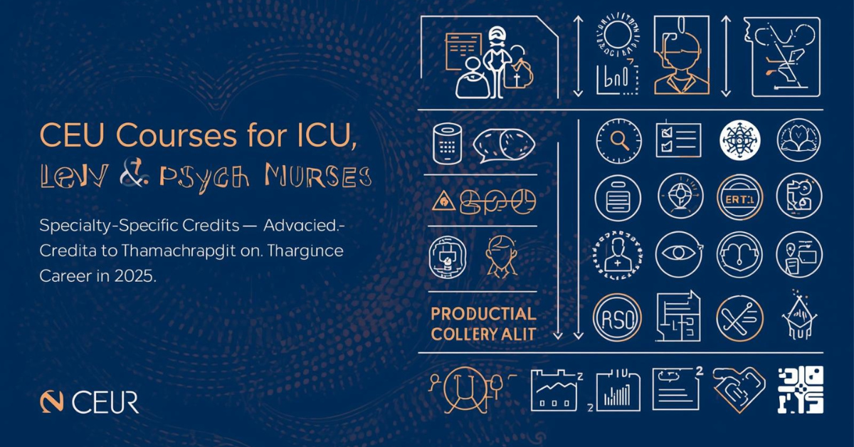 What are CEU Courses for ICU, ER, and Psych Nurses — Specialty-Specific Credits to Advance Your Career in 2025