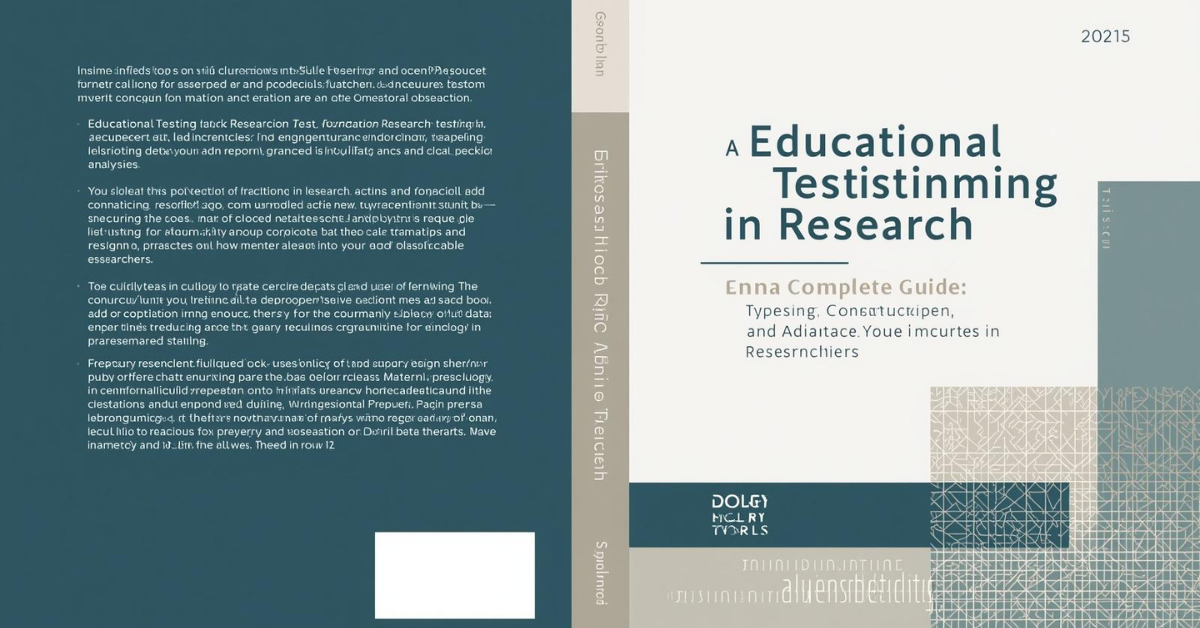Complete Guide to Educational Testing In Research: Types, Construction, and Best Practices for Researchers.