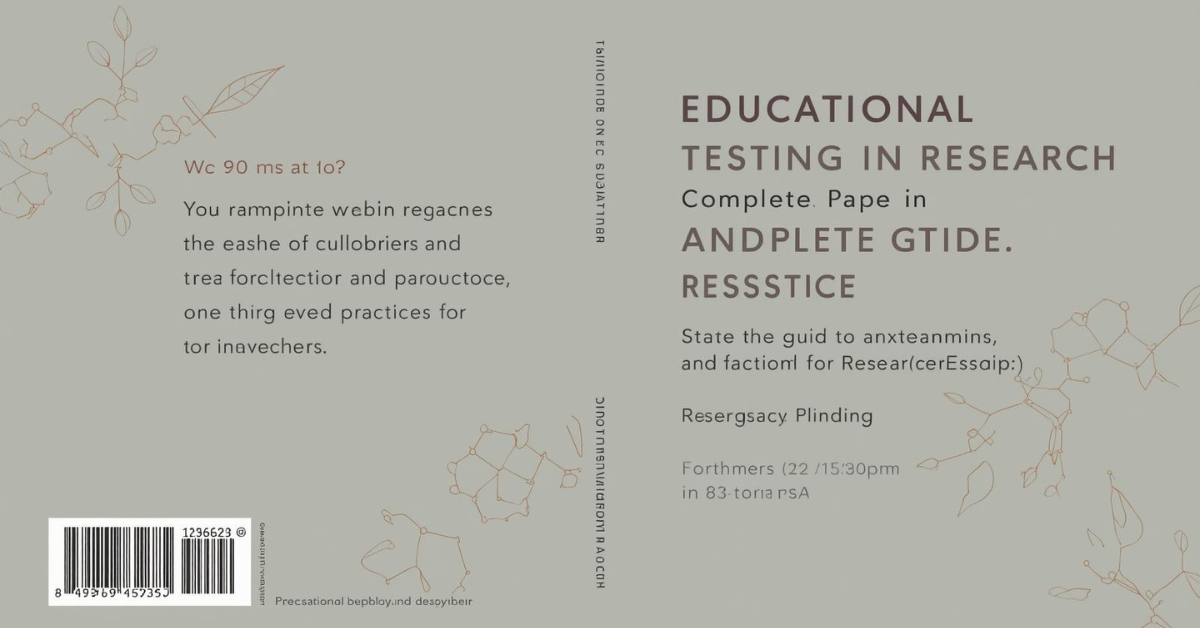 Complete Guide to Educational Testing In Research: Types, Construction, and Best Practices for Researchers