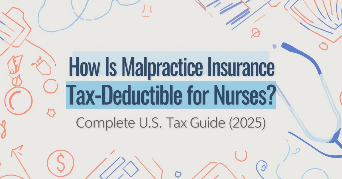 How Is Malpractice Insurance Tax Deductible for Nurses? Complete U.S. Tax Guide (2025).
