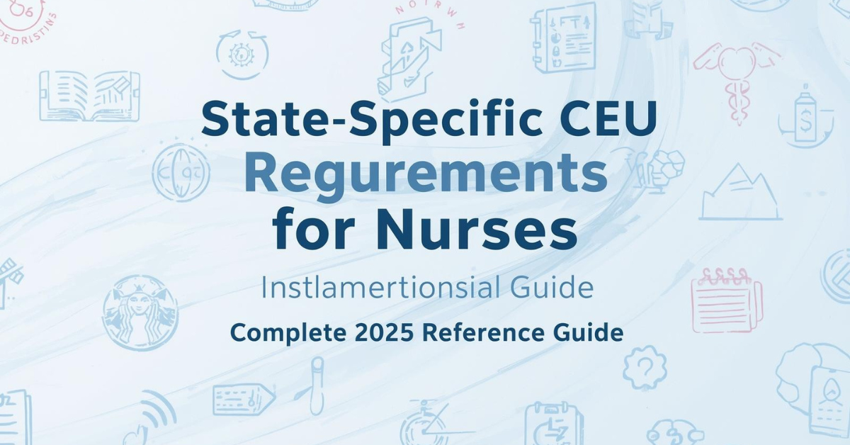 Complete 2025 Reference Guide — State-Specific CEU Requirements for Nurses.