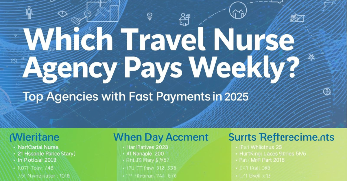 Which Travel Nurse Agency Pays Weekly? Top Agencies with Fast Payments in 2025.