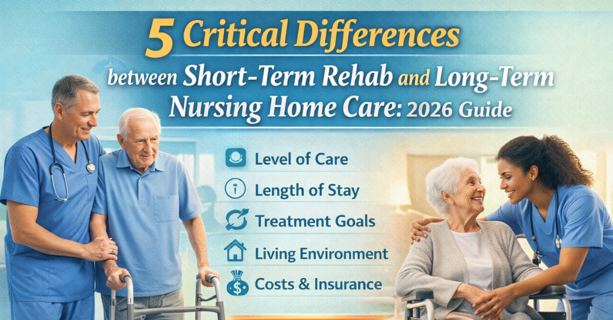 What is 5 Critical Differences between Short-Term Rehab and Long-Term Nursing Home Care: 2026 Guide.