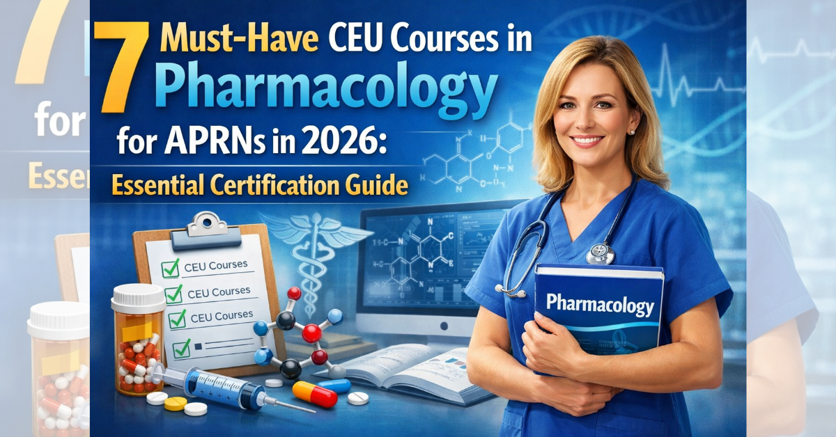 Discuss 7 Must-Have CEU Courses in Pharmacology for APRNs in 2026: Essential Certification Guide.