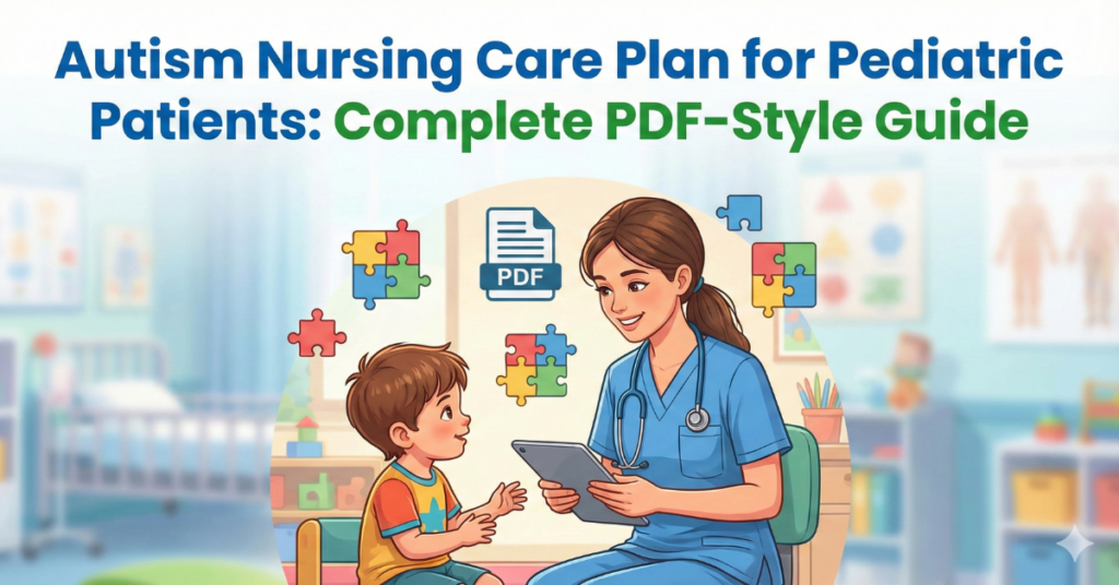 Autism Nursing Care Plan for Pediatric Patients: Complete PDF-Style ...