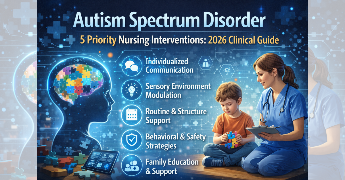 What are 5 Priority Nursing Interventions for Autism Spectrum Disorder: 2026 Clinical Guide.  