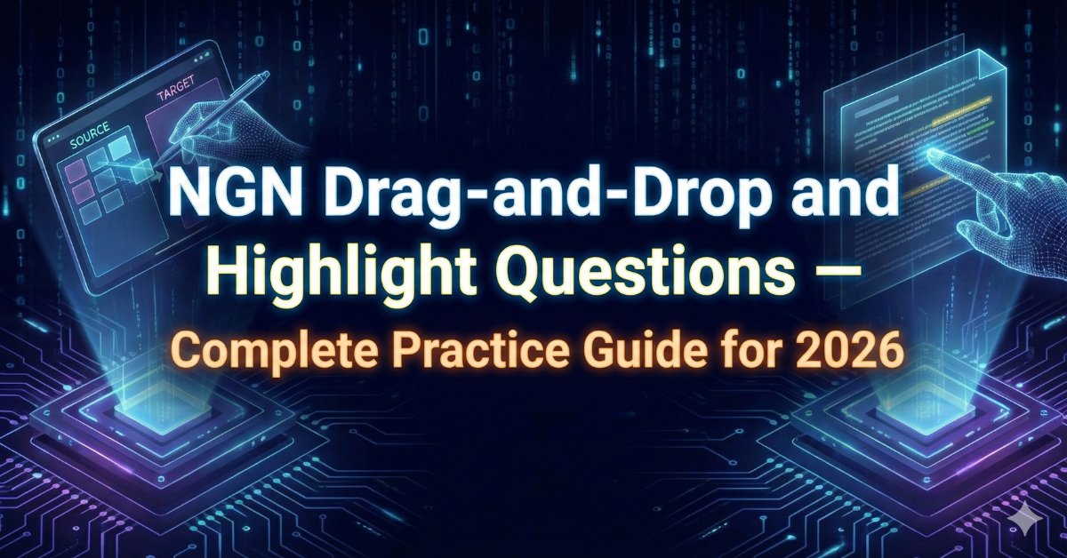 Let Explore NGN Drag-and-Drop and Highlight Questions — Complete Practice Guide for 2026.