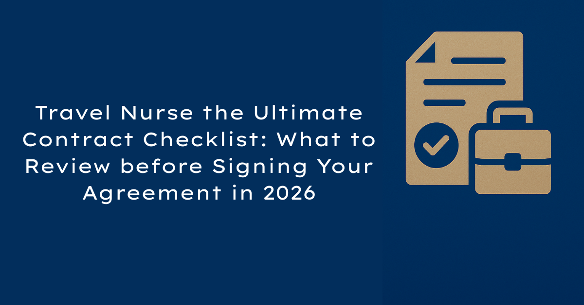 Travel Nurse the Ultimate Contract Checklist: What to Review before Signing Your Agreement in 2026