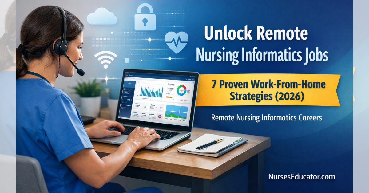 Let Explore Unlock Remote Nursing Informatics Jobs: 7 Proven Strategies to Land Work-From-Home Roles in 2026.