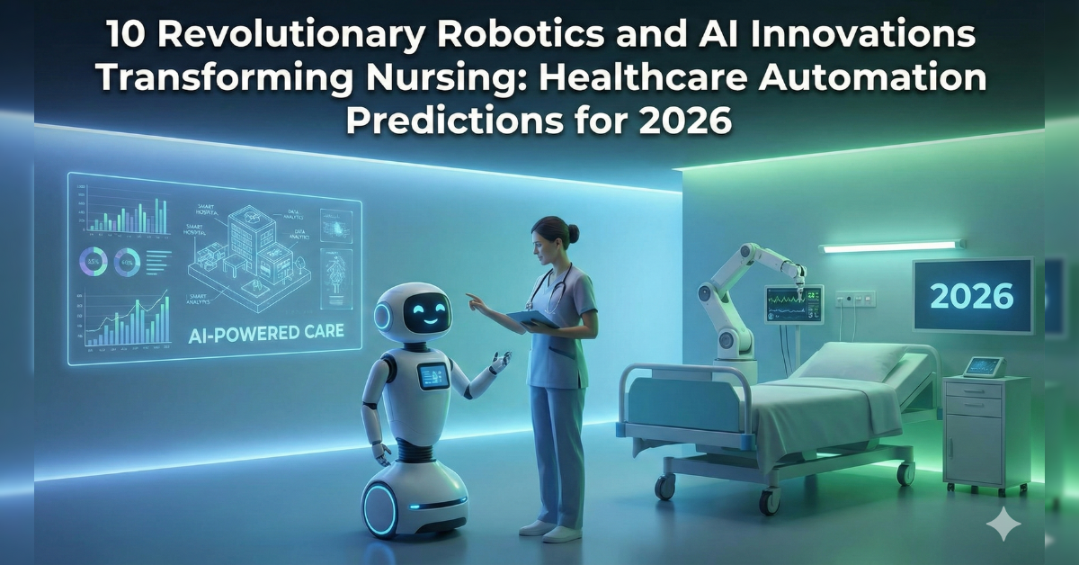 Explore 10 Revolutionary Robotics and AI Innovations Transforming Nursing: Healthcare Automation Predictions for 2026.