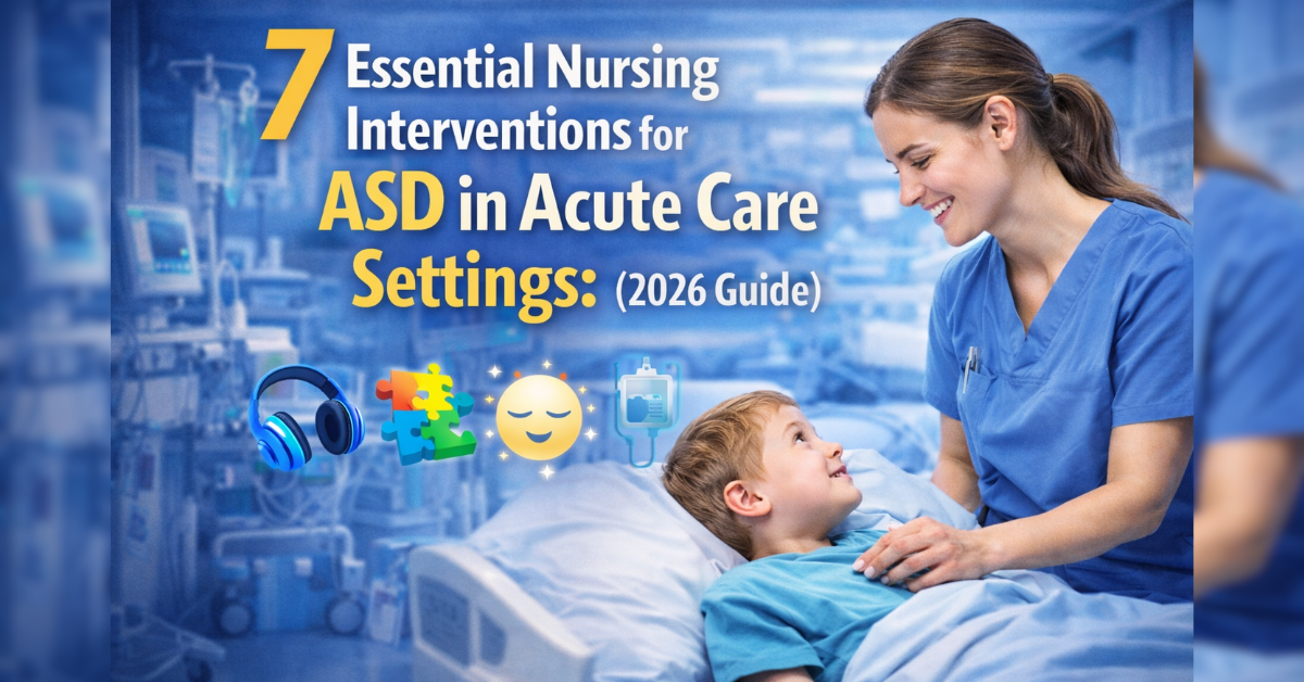 There are well known 7 Essential Nursing Interventions for ASD in Acute Care Settings (2026 Guide).