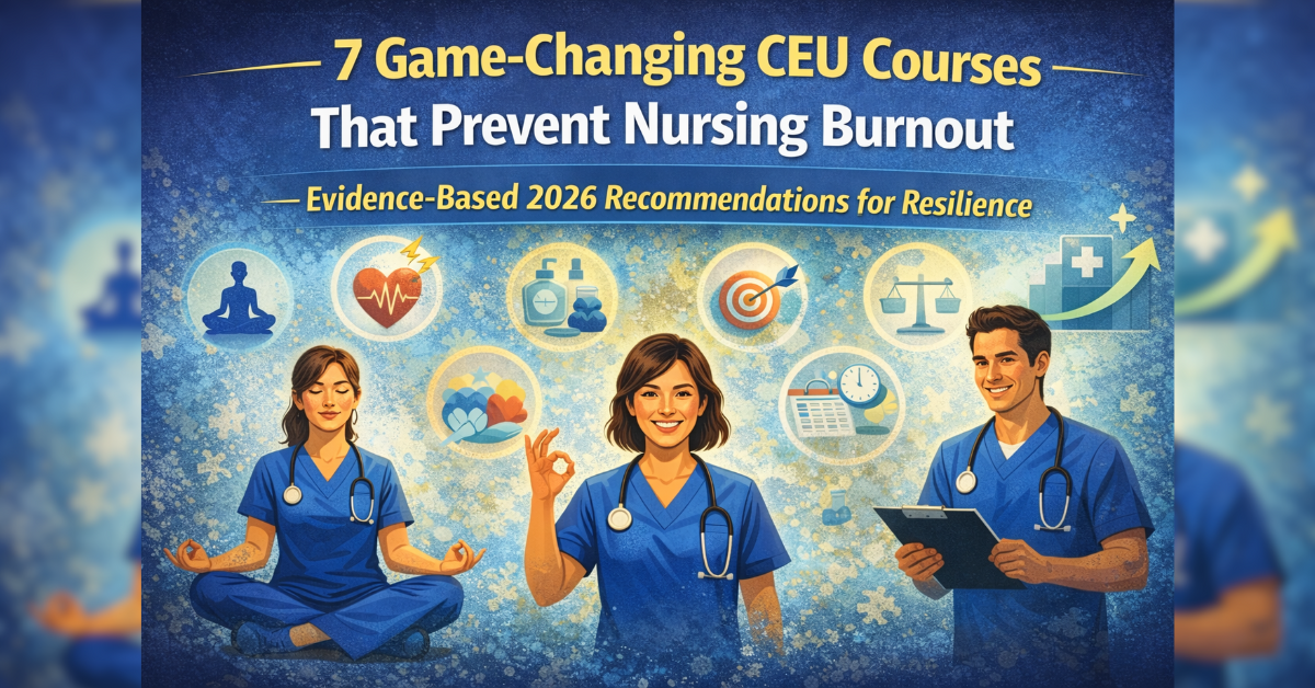 Discover 7 Game-Changing CEU Courses That Prevent Nursing Burnout — Evidence-Based 2026 Recommendations for Resilience.