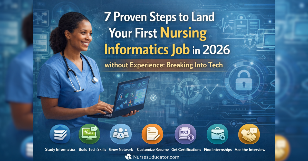 Discover Breaking Into Tech: 7 Proven Steps to Land Your First Nursing Informatics Job in 2026 without Experience.