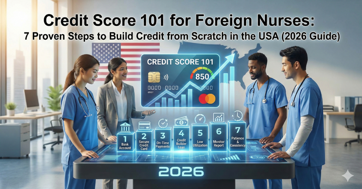Complete Credit Score 101 for Foreign Nurses: 7 Proven Steps to Build Credit from Scratch in the USA (2026 Guide): 2026 credit score constructing manual for overseas nurses within the USA.