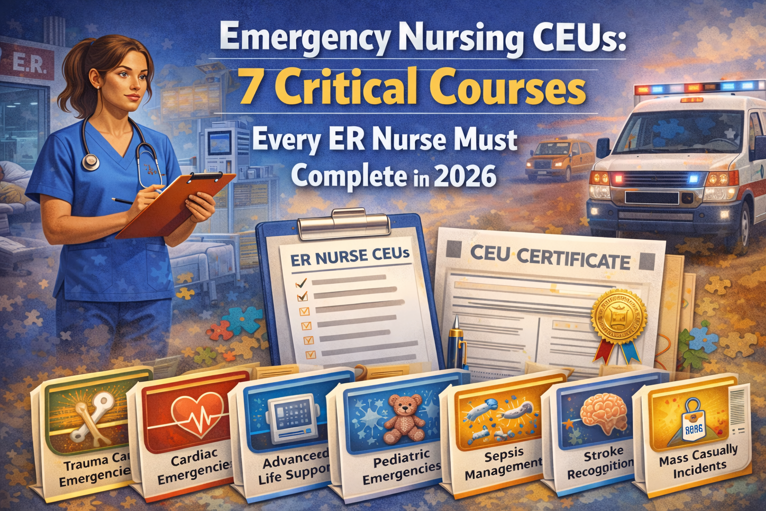 Discover Emergency Nursing CEUs: 7 Critical Courses Every ER Nurse Must Complete in 2026.